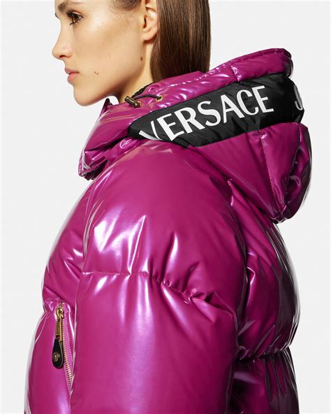 vintage versace puffer coat|Versace bomber jacket women's.